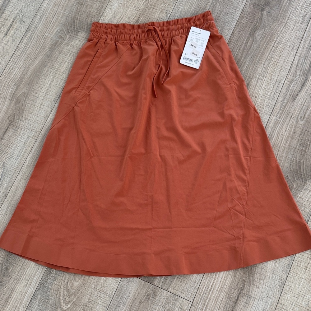 Athleta Terracotta A-Line Skirt